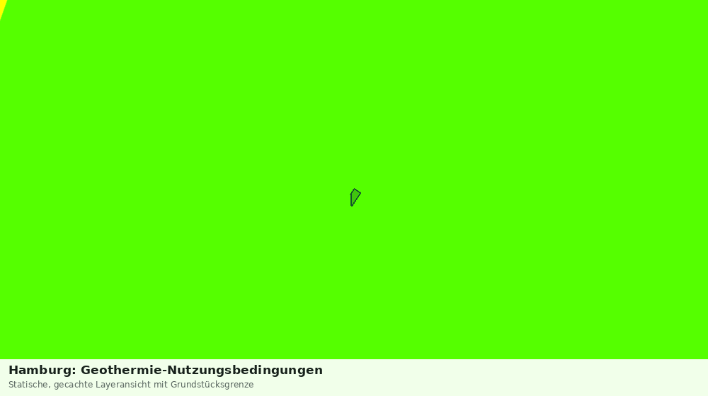 Statische Kartenansicht: Hamburg: Geothermie-Nutzungsbedingungen