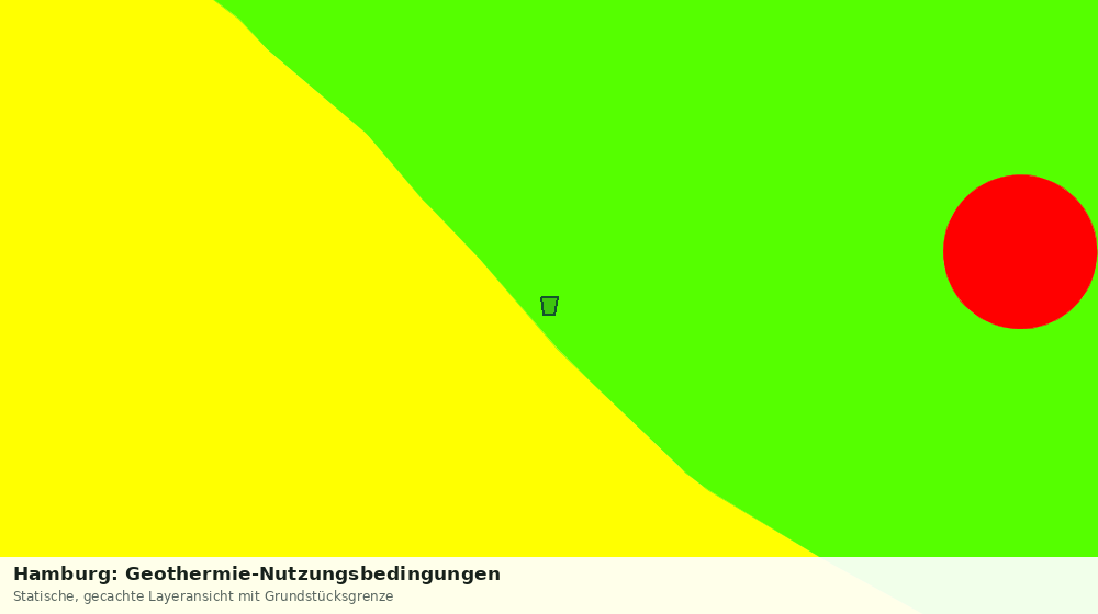 Statische Kartenansicht: Hamburg: Geothermie-Nutzungsbedingungen