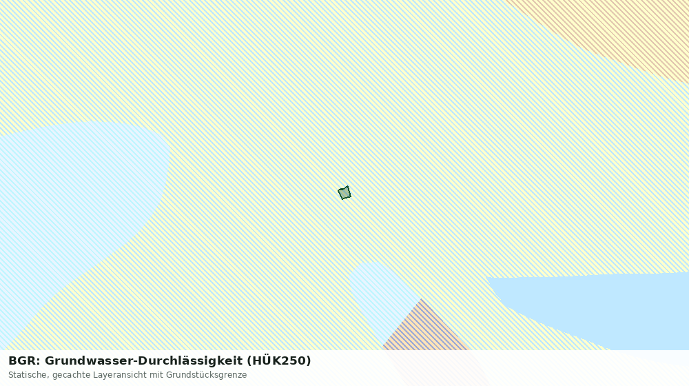 Statische Kartenansicht: BGR: Grundwasser-Durchlässigkeit (HÜK250)