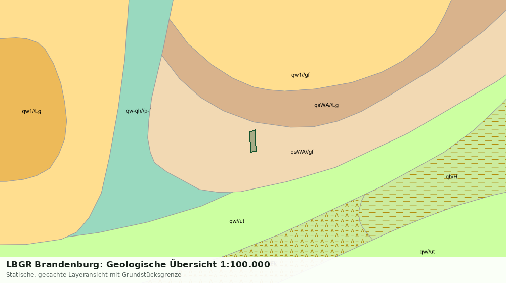 Statische Kartenansicht: LBGR Brandenburg: Geologische Übersicht 1:100.000