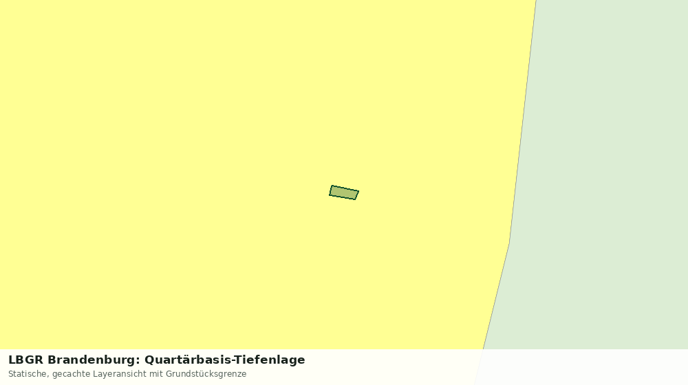 Statische Kartenansicht: LBGR Brandenburg: Quartärbasis-Tiefenlage