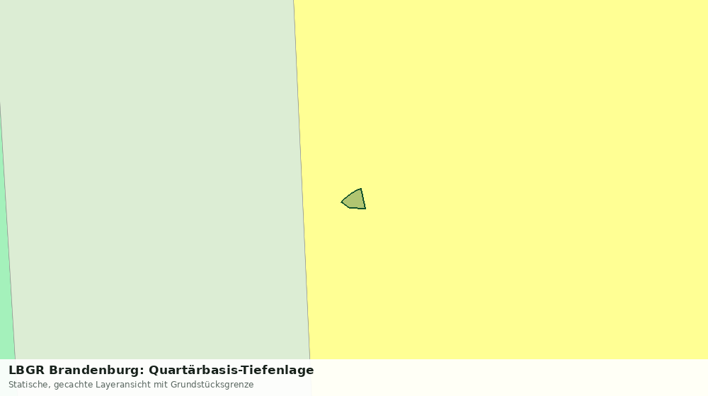 Statische Kartenansicht: LBGR Brandenburg: Quartärbasis-Tiefenlage