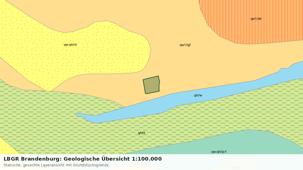 Statische Kartenansicht: LBGR Brandenburg: Geologische Übersicht 1:100.000