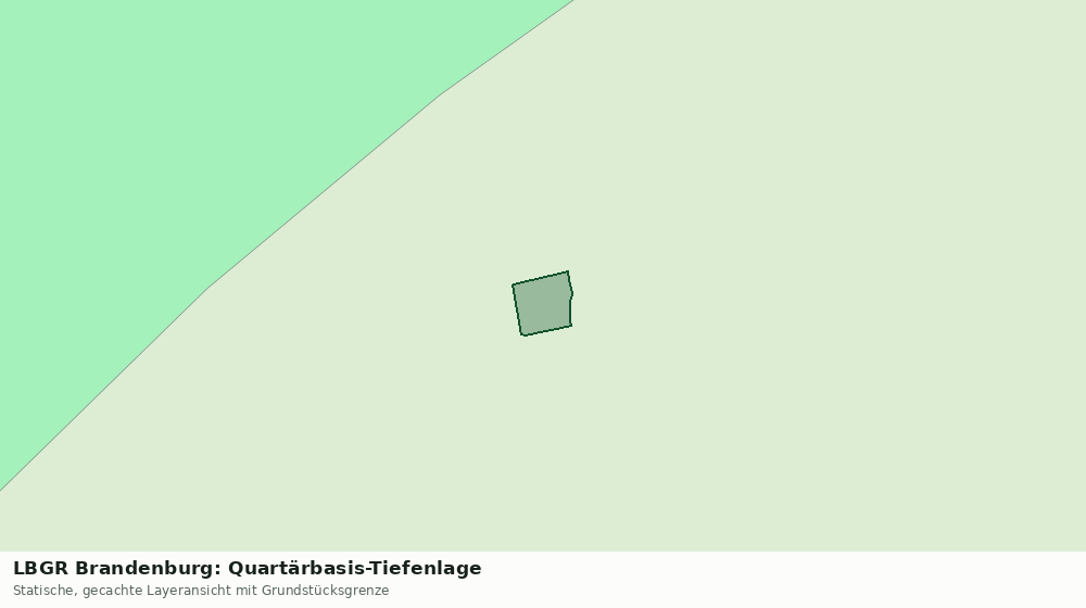 Statische Kartenansicht: LBGR Brandenburg: Quartärbasis-Tiefenlage