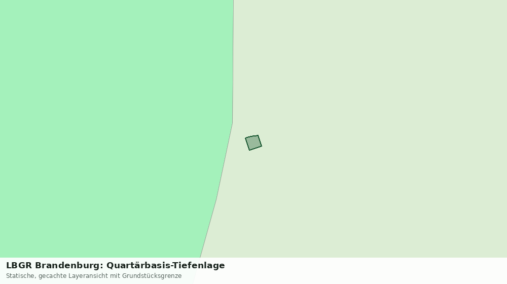 Statische Kartenansicht: LBGR Brandenburg: Quartärbasis-Tiefenlage