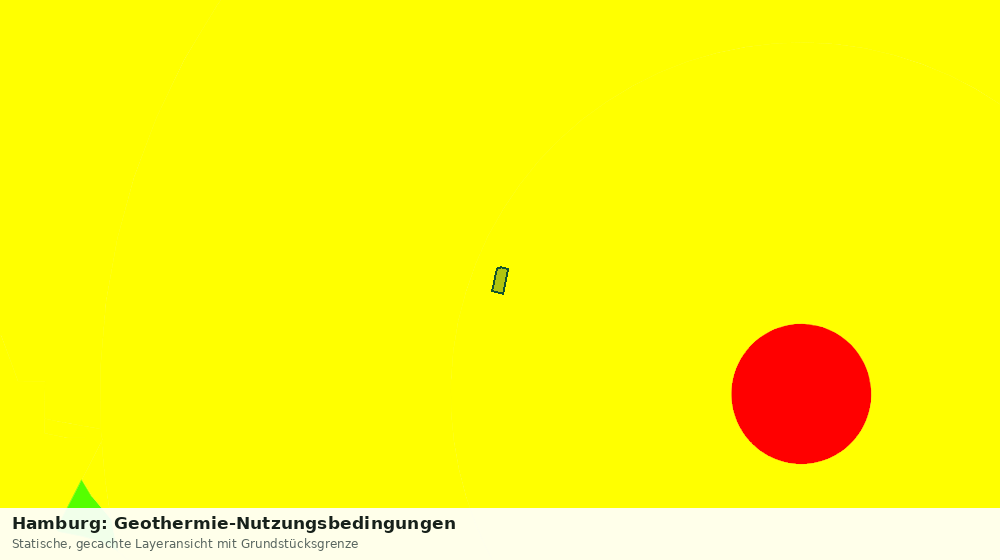 Statische Kartenansicht: Hamburg: Geothermie-Nutzungsbedingungen