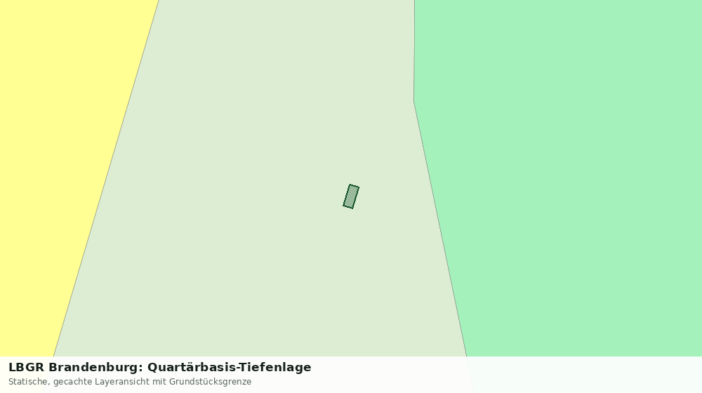 Statische Kartenansicht: LBGR Brandenburg: Quartärbasis-Tiefenlage
