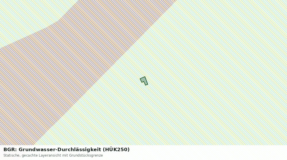 Statische Kartenansicht: BGR: Grundwasser-Durchlässigkeit (HÜK250)