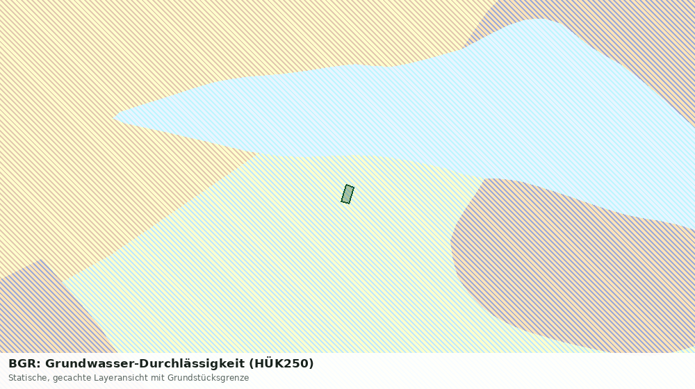 Statische Kartenansicht: BGR: Grundwasser-Durchlässigkeit (HÜK250)