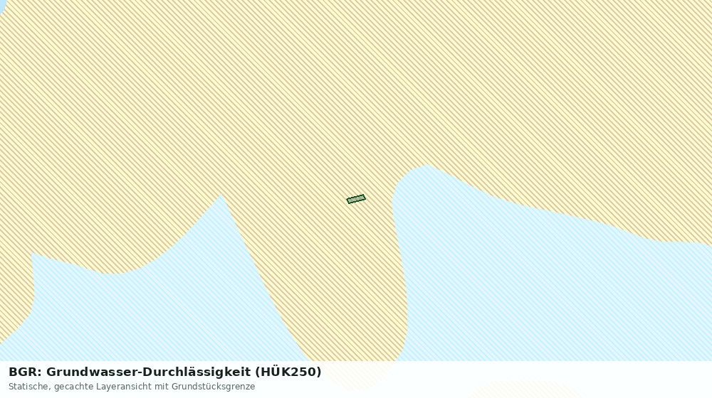 Statische Kartenansicht: BGR: Grundwasser-Durchlässigkeit (HÜK250)
