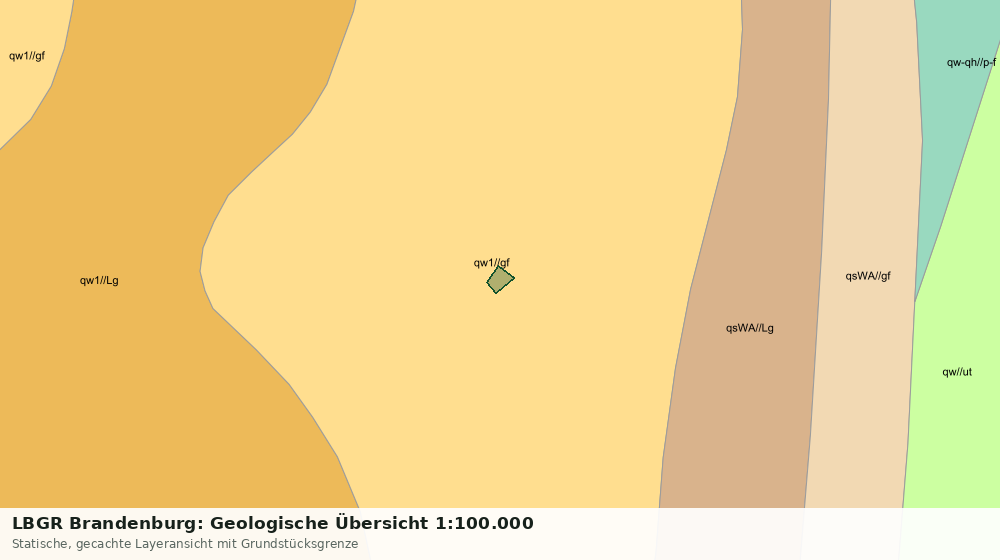 Statische Kartenansicht: LBGR Brandenburg: Geologische Übersicht 1:100.000