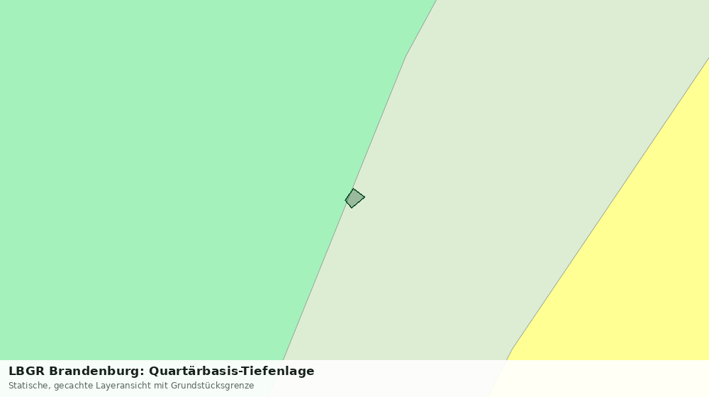 Statische Kartenansicht: LBGR Brandenburg: Quartärbasis-Tiefenlage