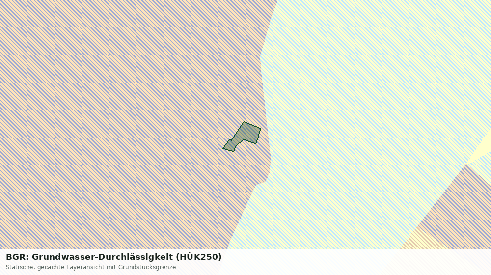 Statische Kartenansicht: BGR: Grundwasser-Durchlässigkeit (HÜK250)