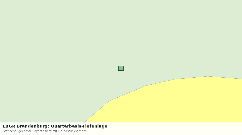 Statische Kartenansicht: LBGR Brandenburg: Quartärbasis-Tiefenlage