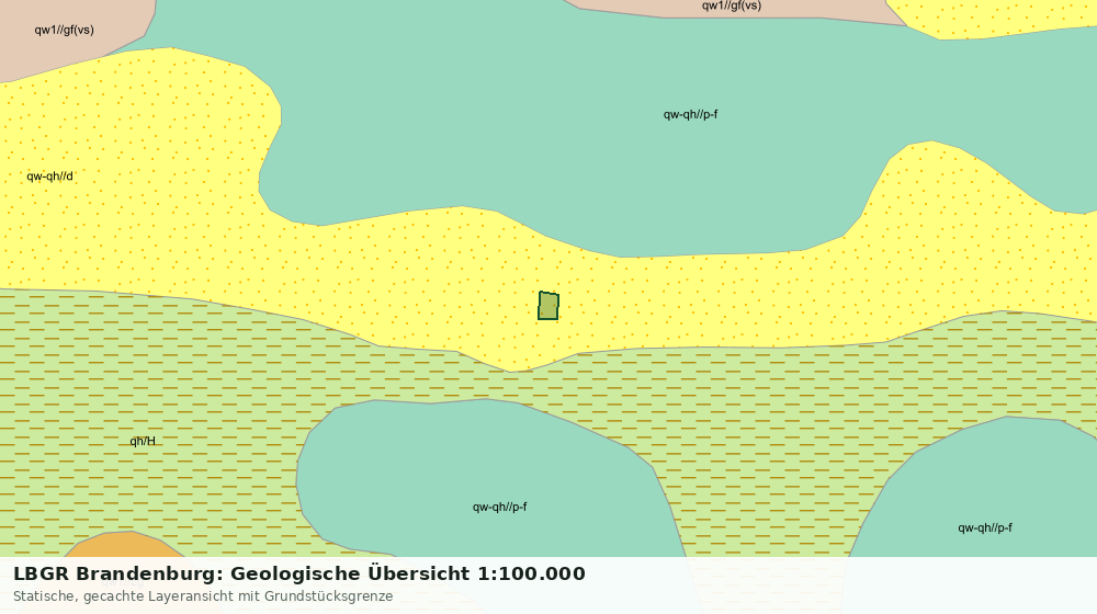 Statische Kartenansicht: LBGR Brandenburg: Geologische Übersicht 1:100.000