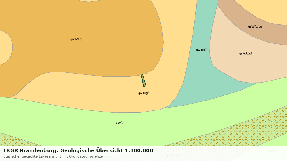 Statische Kartenansicht: LBGR Brandenburg: Geologische Übersicht 1:100.000