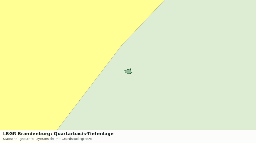 Statische Kartenansicht: LBGR Brandenburg: Quartärbasis-Tiefenlage