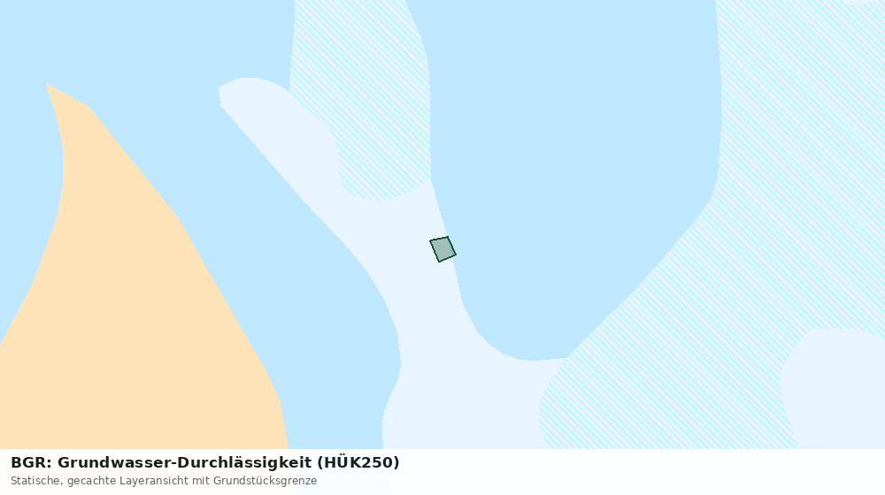 Statische Kartenansicht: BGR: Grundwasser-Durchlässigkeit (HÜK250)