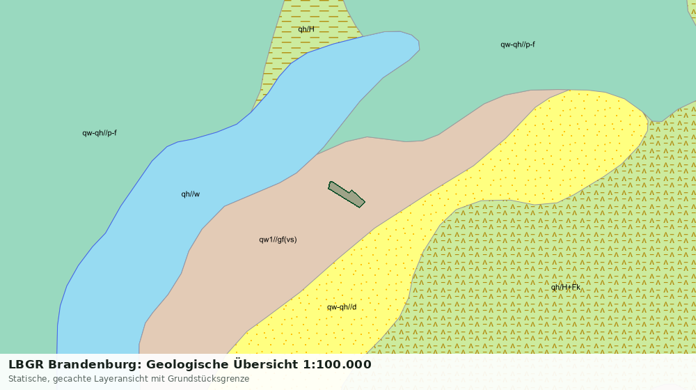 Statische Kartenansicht: LBGR Brandenburg: Geologische Übersicht 1:100.000