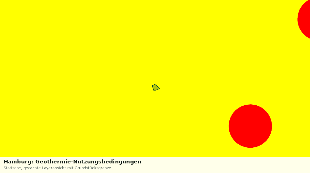 Statische Kartenansicht: Hamburg: Geothermie-Nutzungsbedingungen