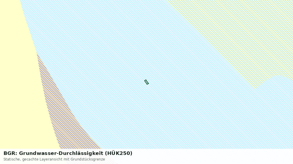 Statische Kartenansicht: BGR: Grundwasser-Durchlässigkeit (HÜK250)