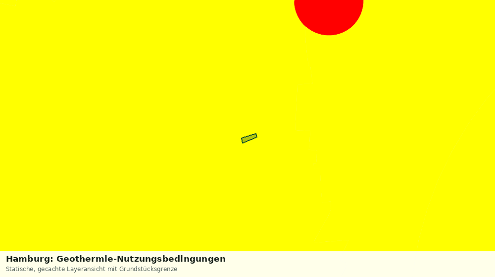Statische Kartenansicht: Hamburg: Geothermie-Nutzungsbedingungen