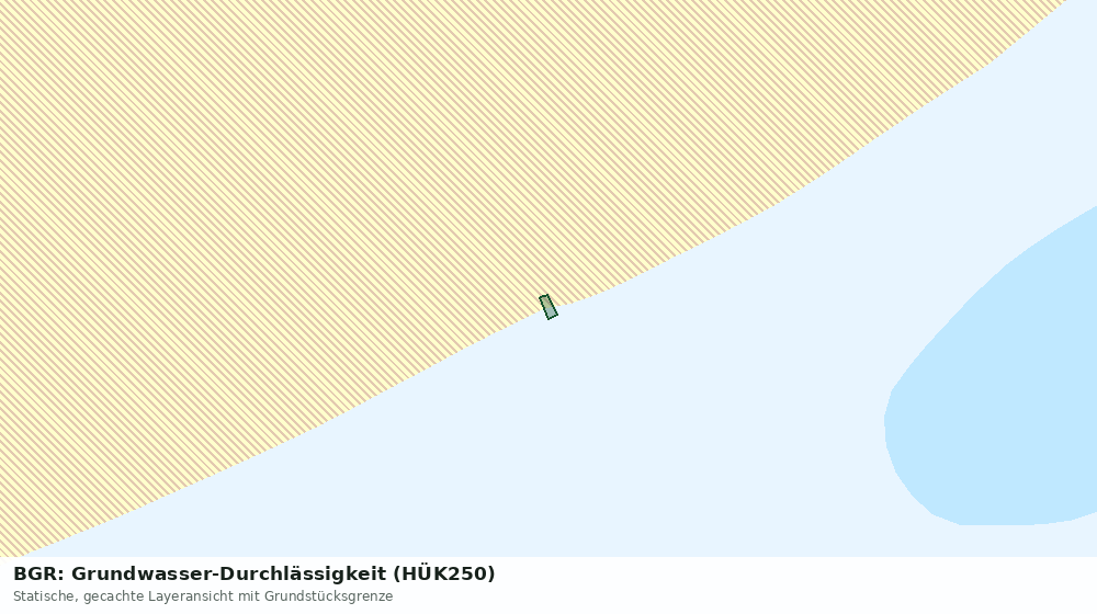 Statische Kartenansicht: BGR: Grundwasser-Durchlässigkeit (HÜK250)