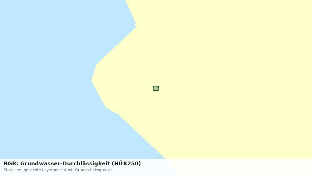 Statische Kartenansicht: BGR: Grundwasser-Durchlässigkeit (HÜK250)