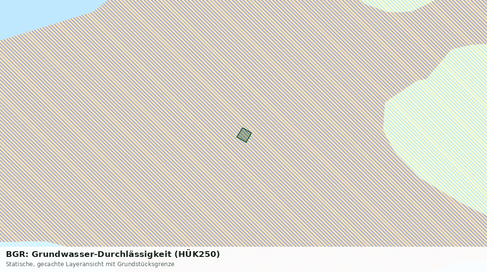 Statische Kartenansicht: BGR: Grundwasser-Durchlässigkeit (HÜK250)