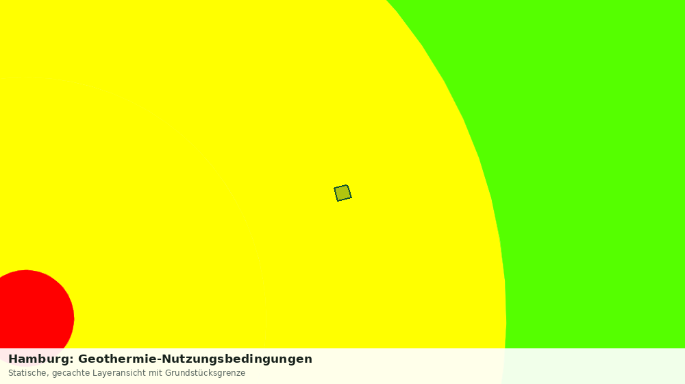 Statische Kartenansicht: Hamburg: Geothermie-Nutzungsbedingungen