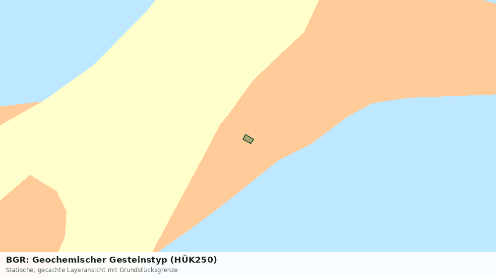 Statische Kartenansicht: BGR: Geochemischer Gesteinstyp (HÜK250)