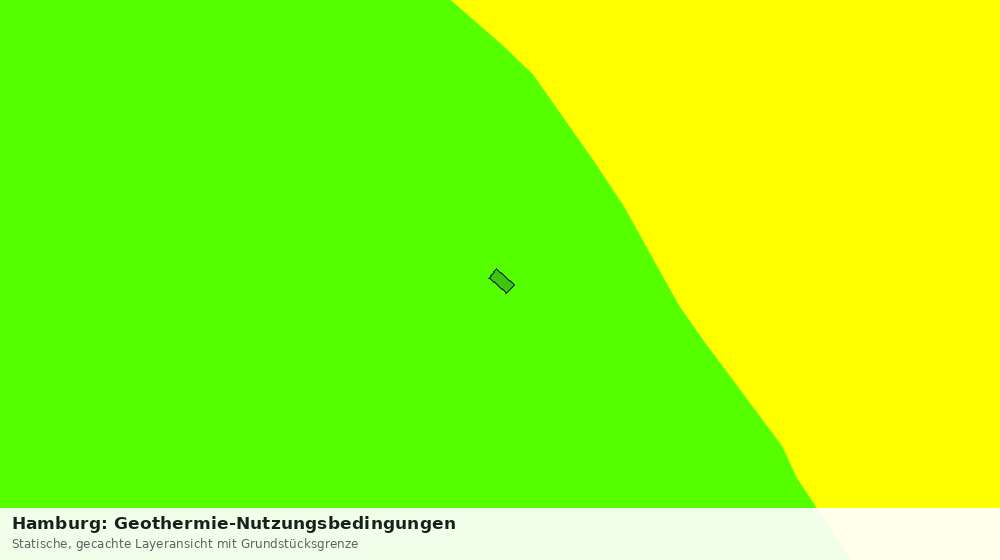 Statische Kartenansicht: Hamburg: Geothermie-Nutzungsbedingungen