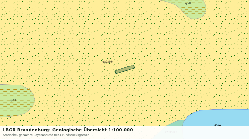 Statische Kartenansicht: LBGR Brandenburg: Geologische Übersicht 1:100.000