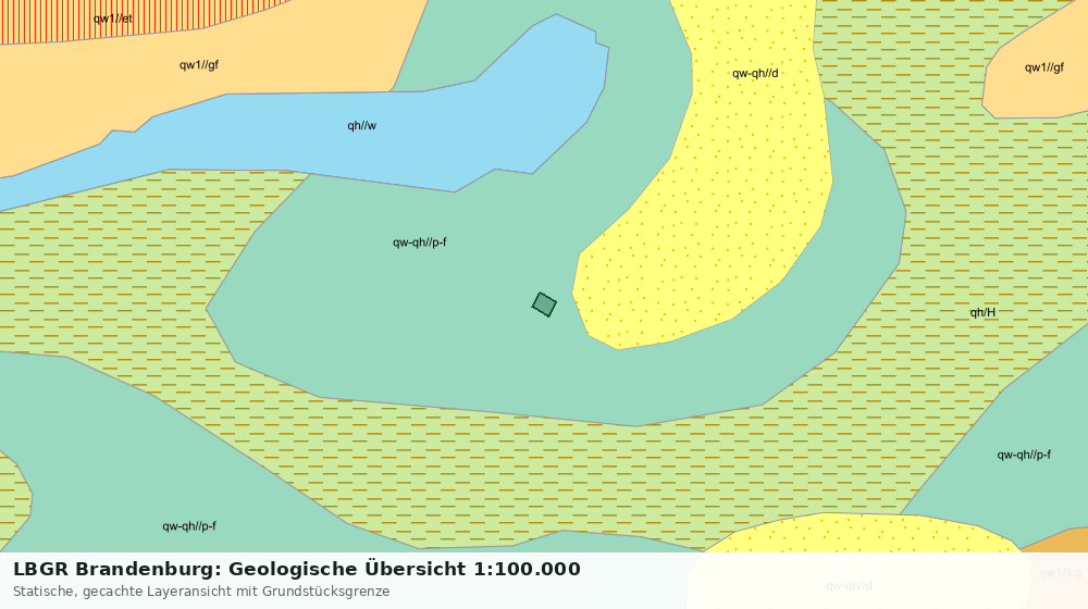 Statische Kartenansicht: LBGR Brandenburg: Geologische Übersicht 1:100.000