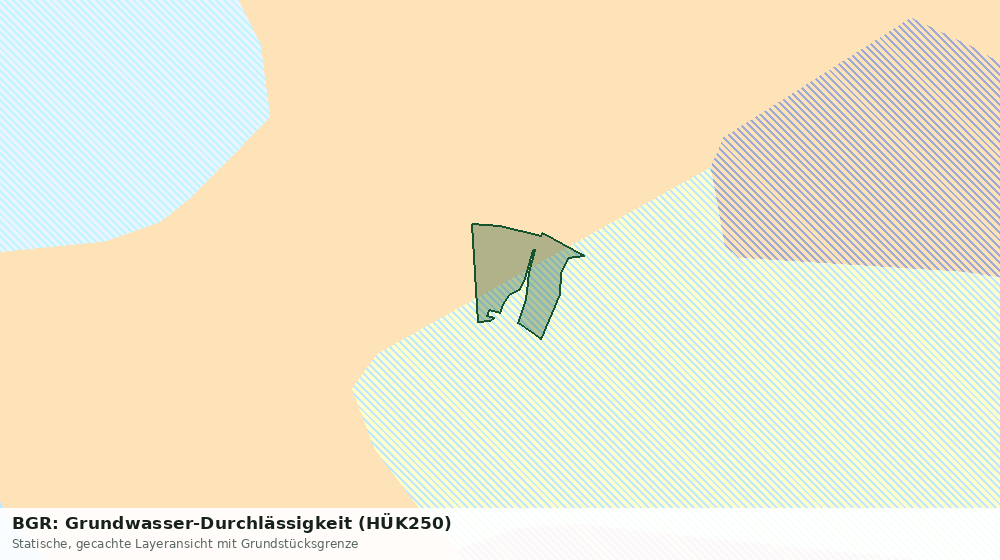 Statische Kartenansicht: BGR: Grundwasser-Durchlässigkeit (HÜK250)