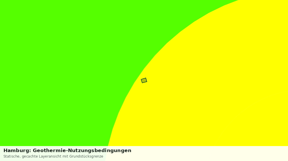 Statische Kartenansicht: Hamburg: Geothermie-Nutzungsbedingungen