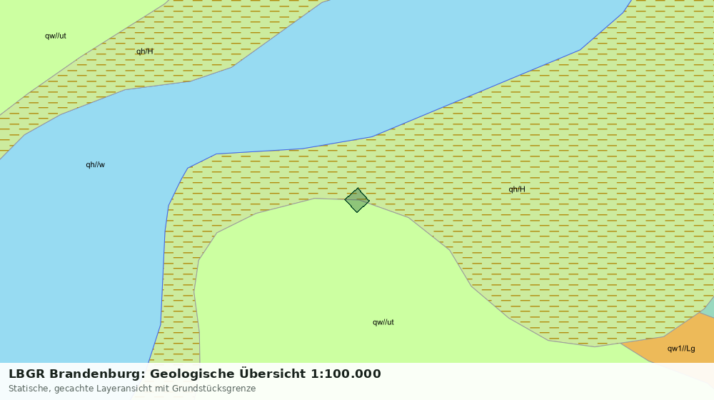Statische Kartenansicht: LBGR Brandenburg: Geologische Übersicht 1:100.000
