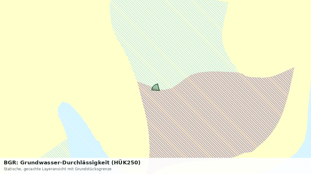 Statische Kartenansicht: BGR: Grundwasser-Durchlässigkeit (HÜK250)
