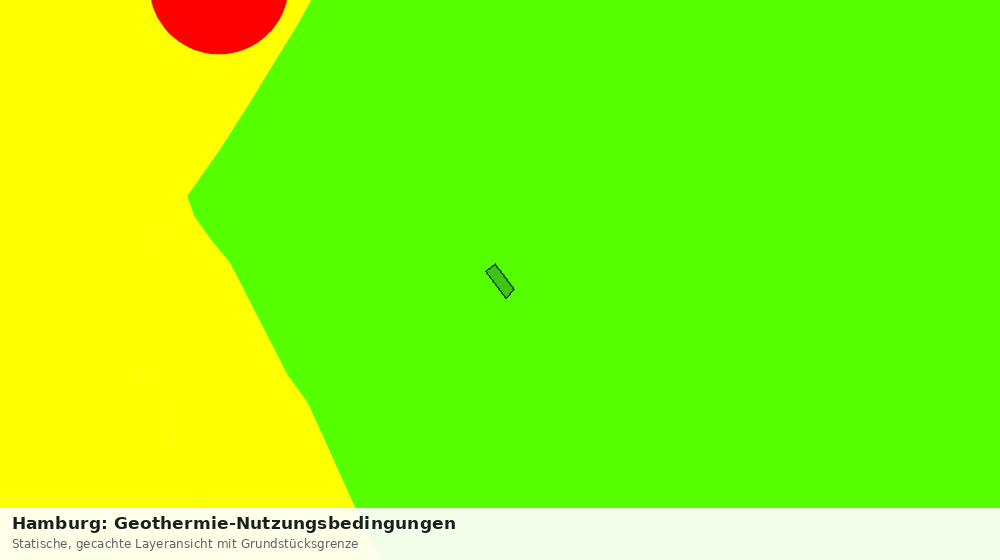 Statische Kartenansicht: Hamburg: Geothermie-Nutzungsbedingungen