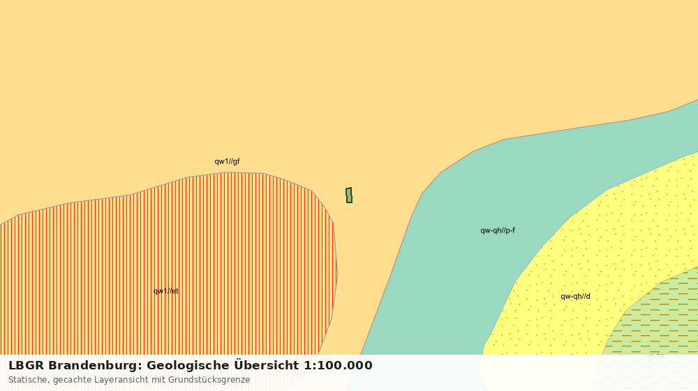 Statische Kartenansicht: LBGR Brandenburg: Geologische Übersicht 1:100.000