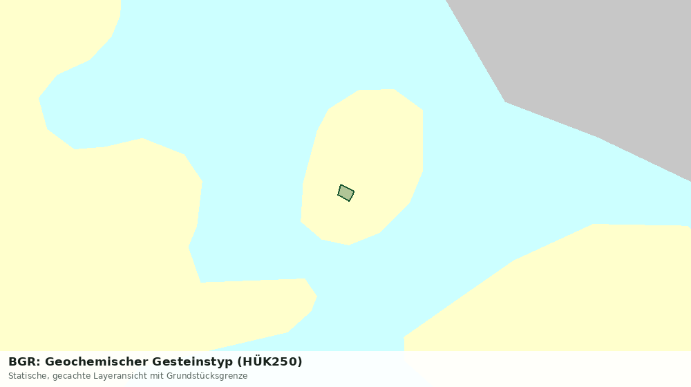 Statische Kartenansicht: BGR: Geochemischer Gesteinstyp (HÜK250)