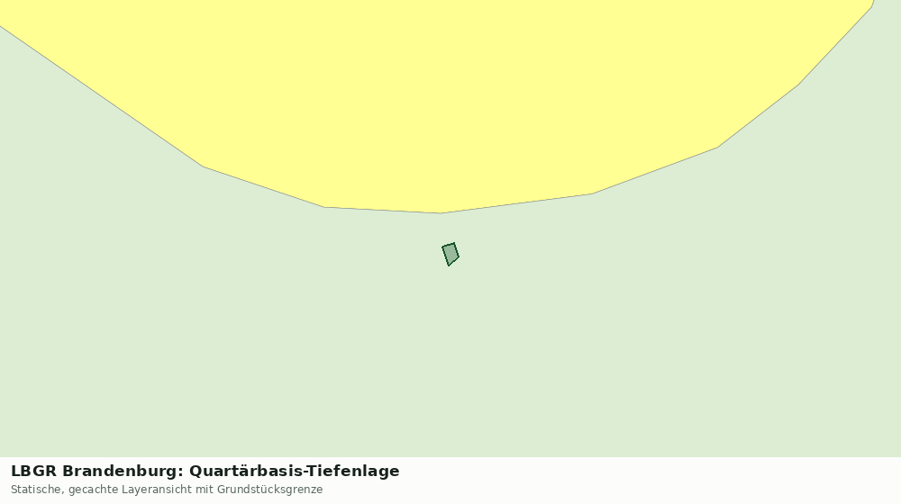 Statische Kartenansicht: LBGR Brandenburg: Quartärbasis-Tiefenlage