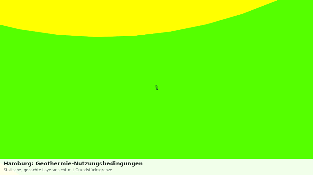 Statische Kartenansicht: Hamburg: Geothermie-Nutzungsbedingungen