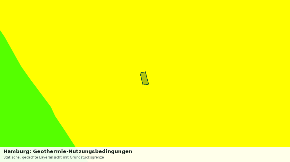 Statische Kartenansicht: Hamburg: Geothermie-Nutzungsbedingungen