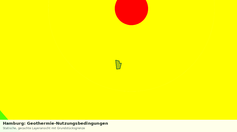 Statische Kartenansicht: Hamburg: Geothermie-Nutzungsbedingungen