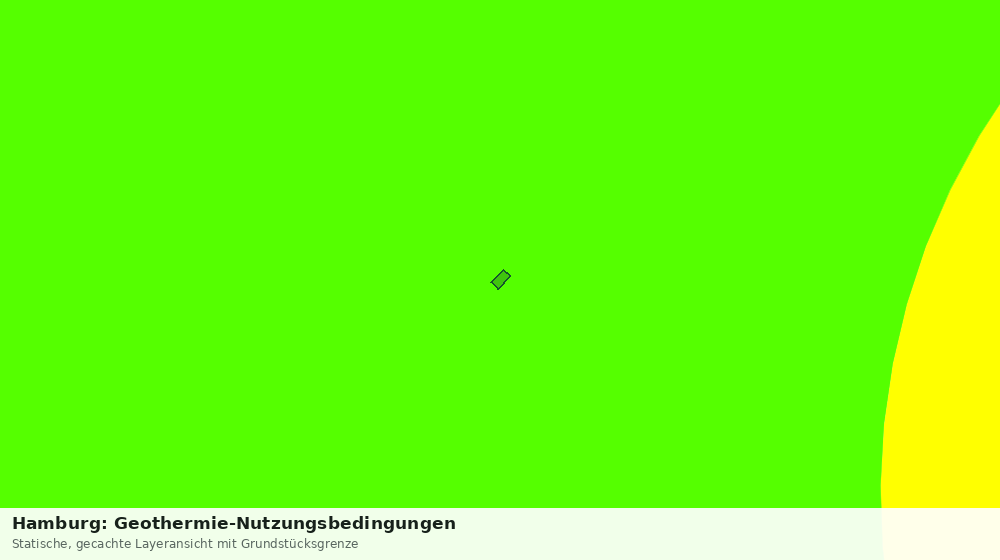 Statische Kartenansicht: Hamburg: Geothermie-Nutzungsbedingungen