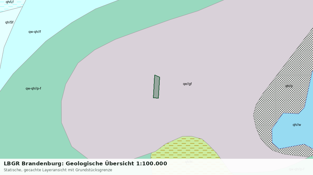 Statische Kartenansicht: LBGR Brandenburg: Geologische Übersicht 1:100.000