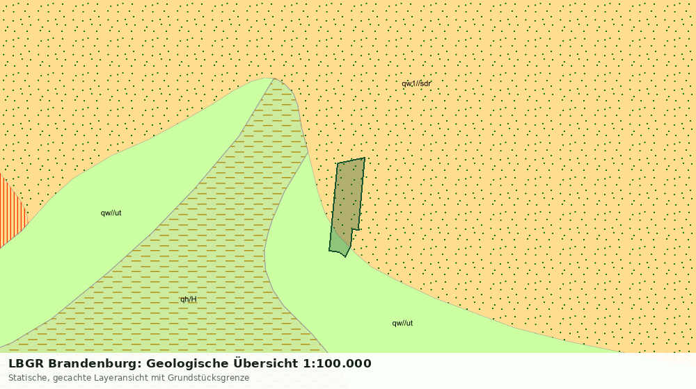 Statische Kartenansicht: LBGR Brandenburg: Geologische Übersicht 1:100.000