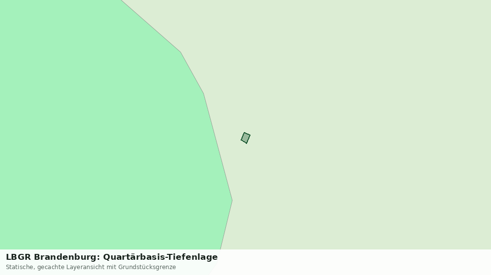 Statische Kartenansicht: LBGR Brandenburg: Quartärbasis-Tiefenlage