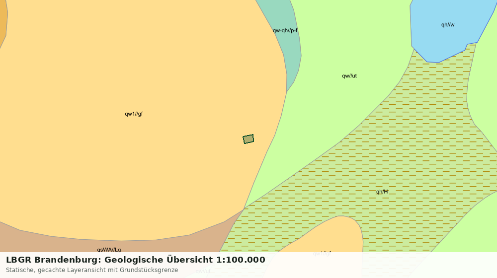 Statische Kartenansicht: LBGR Brandenburg: Geologische Übersicht 1:100.000